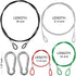 DanziX 4 Pack Safety Stainless Steel Tethers, Colorful Coated Lanyards for All GoPro Hero Series and Other Camera Devices,0.08 inch Diameter Cable...