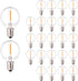 G40 Led Replacement Light Bulbs, 0.6W Shatterproof Globe Bulb, E12 Candelabra Base, 1.5 Inch Dimmable G40 Led Bulbs for Outdoor String Lights, Pat...
