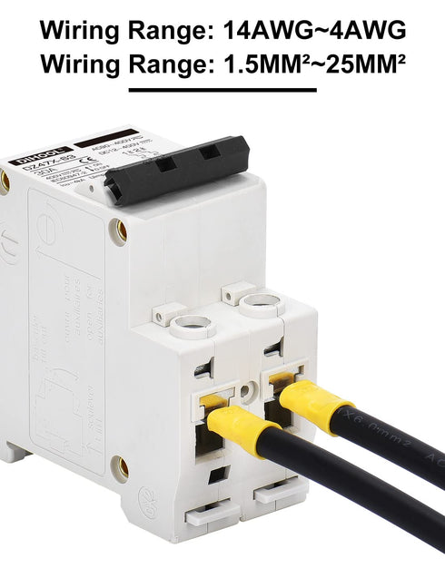 30 Amp 12V-400V AC DC Miniature Circuit Breakers (10A 15A 20A 25A 40A 50A 60A Optional) for Solar Panel PV System - Disconnect Switch, AC 110V DIN...