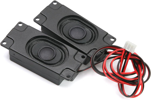 Heyiarbeit 4Ohm 3W Internal Magnet Speaker with Wire and 4 Pin Terminal Mini Loudspeaker 2.76"x1.18"x0.67" (LxWxH) Player Speaker Square for DIY E...