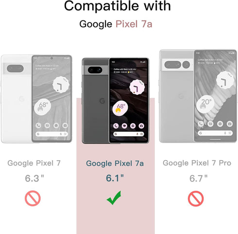 JETech Screen Protector for Google Pixel 7a 6.1-Inch, Fingerprint Compatible, Tempered Glass Film, HD Clear, 3-Pack......