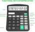 YOUHO Calculator, 12-bit Solar Battery Dual Power Standard Function Electronic Calculator with Large LCD Display Office Calculator Black(NO Batter...
