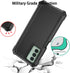 for Cricket Outlast case, with Tempered Glass Screen Protector 360 Full-Body Soft TPU Bumper Shockproof Silicone Protective Phone Cover Case for C...
