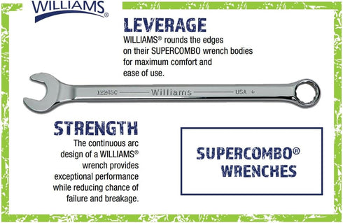 Williams 1209MSC Super Combo Combination Wrench, 9 Millimeter...