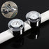 VGEBY Motorcycle Handlebar Clock, 7/8" 1" Motorcycle Handlebar Dial Clock & Thermometor Waterproof Glossy for Cruiser Chopper(Pack of 2)...