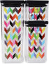 French Bull Ziggy Plastic BPA Free Leak-Proof Cereal and Dry Food Storage Container with Lid-Pantry, Kitchen, Snacks, Airtight, Stackable, Organiz...