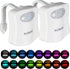 AUSAYE 2Pack Toilet Night Light, 16-Color Changing Motion Sensor Toilet Light, Fun BathroomToilet Bowl Nightlight,LED Christmas Gifts Stocking Stu...