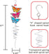 18" Wind Spinner Outdoor Hanging Metal Figurine Spinner for Garden Décor Ornament,Butterfly...