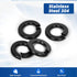 M4 Split Lock Washer, 304 Stainless Steel 18-8 Spring Lock Washers for Bolts and Nuts, Black Finish, 100 PCS...