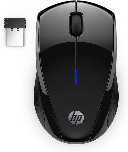 HP Wireless Mouse - Black, 15-Month Battery, 1600 DPI Sensor, Side Grips - For PC/Laptop, Mac, Chromebook...