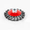 4 Inch Twisted Knotted Wire Wheel Brush for Angle Grinder - 5/8 Inch-11 Threaded Arbor Carbon Steel Wire Brush for Heavy&Light Cleaning Rust, Pain...