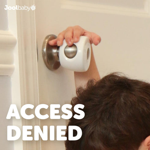 Jool Baby Door Knob Child Safety Covers (4 Pack) Prevent Kids from Opening Doors – Easy to Install...