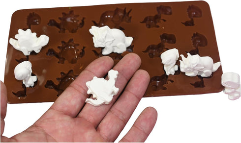 Dinosaur Candy Melt Silicone Mold (Molds) - Chocolate, Fondant, Baking (3D) - Bite-Sized Treats - Cake Decorating Mould...