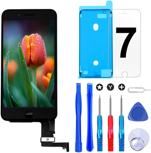 Brinonac Screen Replacement for iPhone 7 4.7 inch LCD Digitizer Touch Screen LCD Replacement Screen Frame Assembly Full Set with Tools and Screen ...