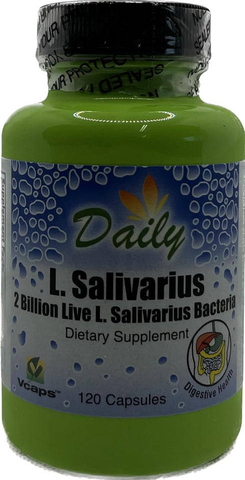 Daily Manufacturing L-Salivarius (Probiotic) 120 Delayed-Release Capsules...