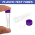 PATIKIL 0.5ml Plastic Cryogenic, 25Pcs Self Standing Cryogenic Vial Screw Top Frozen Test Tube for Lab Laboratory Science, Purple Cap...