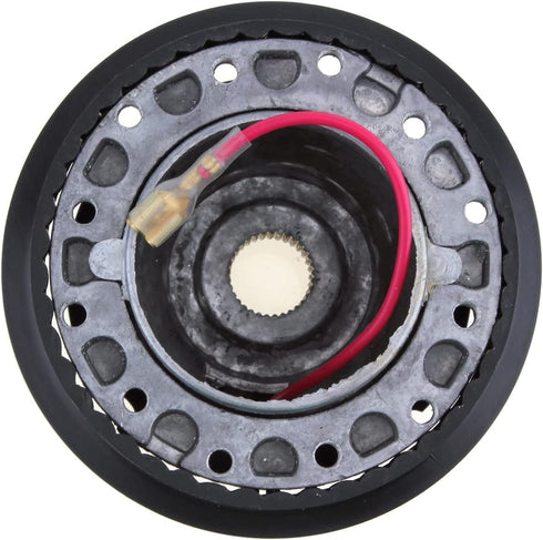 Steering Wheel Hub Adapter, Aluminum & Plastic Car Quick Release Steering Wheel Boss Kit Racing Hub Adapter with 6 Bolts fit for TOYOTA...