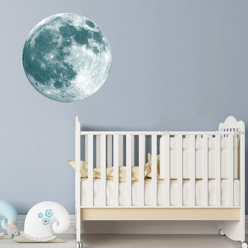 Glow Moon Wall Stickers Luminous Stickers Moon Glow in The Dark for Kid Room Decoration Wall Decals...