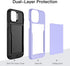 JETech Wallet Case for iPhone 12/12 Pro 6.1-Inch with Card Holder, Dual Layer Shockproof Protective Phone Cover, Sliding Hidden Slot (Purple)......