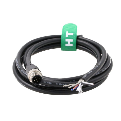 M12 5 Pin Male A Coding Sensor Cable to Bare Wire for Industrial Controls Automation, Device Network DeviceNet, CANopen, IO Link, Profibus 2m...