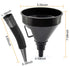 Multi-fFunctional Plastic Funnel Oil Funnel and 4-Piece All Purpose Wide-Mouth Bright Orange Plastic Funnel Set for Cars and Motorcycles, Engine O...