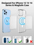 Magnetic Card Wallet Holder with MagSafe for iPhone 15 Pro Max/15 Pro/15 Plus/15,for iPhone 14 Pro Max/14 Plus/14 Pro/14, for iPhone 13 Pro Max/13...