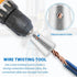 2pcs Wire Twisting Tool for Drill, Wire Twisting Tool Twisting Wire Connector, Silver Metal Wire Twisting Tools with 1/4 Hex Shank, Wire Twisting ...