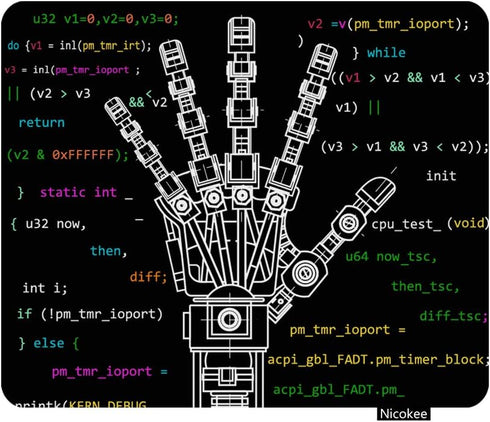 Gaming Mouse Pad The Drawing Model of Robot Arm Robotics Ideas Artificial Intelligence Bionic Prostheses Science Non-Slip Rubber Mouse Pad for Com...