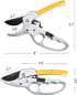 Pruning Scissors Garden Plant Clippers,Bonsai Trimming Rose Pruners Hand Tool Work 3 Times Easier,for Weak Hands, Gardening Gift for Any Occasion,...