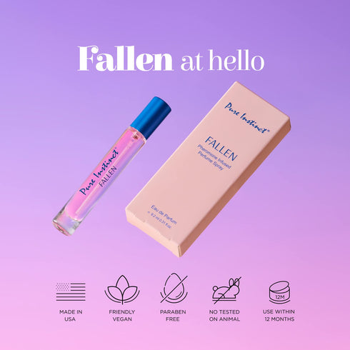 Pure Instinct FALLEN The Original Pheromone Infused Sprayer Perfume Cologne – For Her - Eau de Parfum EDP for Women...
