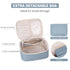 Narwey Travel Makeup Bag Large Cosmetic Bag Make up Case Organizer for Women (Greyish Blue)...