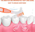 Healifty 4 Pcs Hard Denture Brush Double Sided Toothbrush Multi- Layered Bristles Fake Teeth Cleaning Brush Denture Care (Orange)...