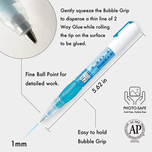Zig MSB10M1P Memory System Two Way Glue Pen, Carded, Squeeze and Roll...