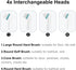SOARING Electric Cleaning Brush, Electric Grout Brush with 4 in 1 Multiple Brush Heads, Household Cordless Motorized Brush for Grout Corner Bathro...