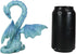 Ebros Valentine Cupid Love Blue Dragon Figurine 5.5" Tall Romantic Male Dragon Left Part of Heart Curve Collectible Medieval Fantasy Dungeons and ...