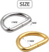 BronaGrand 120 Pieces 1/2inch Metal D Ring Buckles D-Ring Loop for Handbag Purse Clothes DIY Accessories,3 Colors...