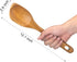 Large Wooden Spoons for Cooking Spatula Mixing Serving Spoon Acacia Best Wood Corner Spoon Non-Stick Spoons Kitchen Utensils Long Handle Spoon Big...