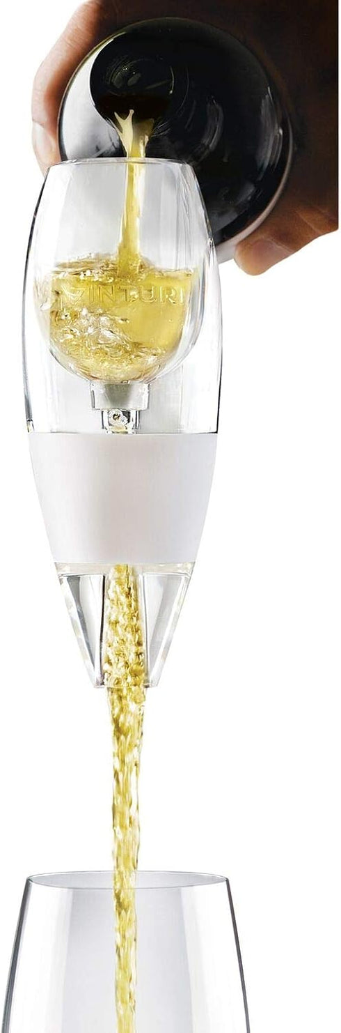 Vinturi Classic Essential Wine Aerator Pourer and Decanter Provides Enhanced Flavors with Smoother Finish Features Easy to Grip Silicone Body and ...
