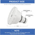 Vacuum Adapter RP/RX Skimmer Compatible with Summer Waves Above Ground Pool for 1.5" & 1.25" Hose Connection...