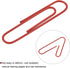 MECCANIXITY Paper Clips Medium Size 2 Inch Vinyl Coated to Prevent Tearing Pages with Box for Organize Office Home Red Count 100...