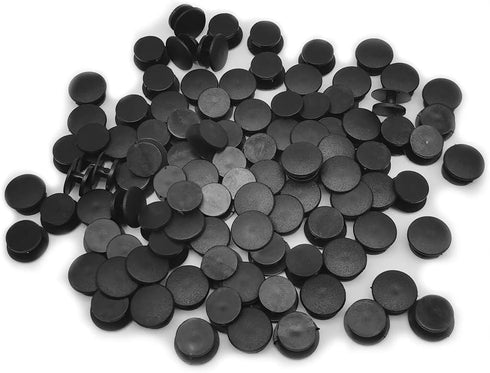 100pcs Plastic Button Black Buckle Charm Backs DIY Shoe Charm Accessories for Flat Shoe and Wristband Charms Back Ornaments 10 * 12mm Black Round ...