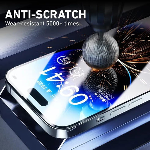 Screen Protector 3 Pack For iPhone 15 Pro, Tempered Glass HD Clear 9H Hardness Shatterproof, Anti Fingerprint, Anti Scratch, Vacuum Bonding Bubble...