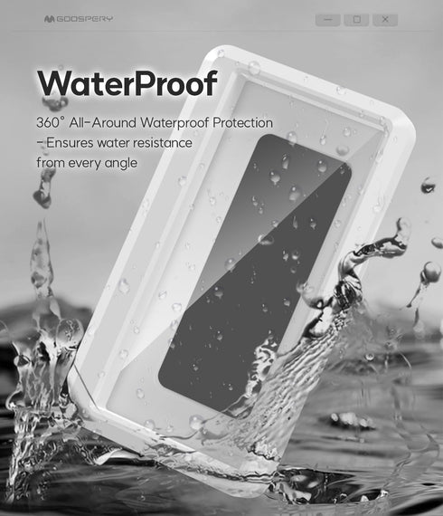 GOOSPERY Shower Phone Holder Waterproof, Anti-Fog Shower Phone Mount for Bathroom Compatible with 4.7-6.8 Mobile Phones(Samsung Galaxy, iPhone, Go...