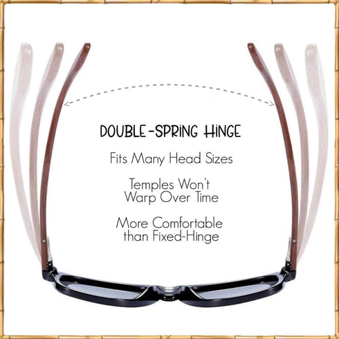 Woodies Polarized Walnut Wood Clear Frame Sunglasses for Men and Women | 100% UVA/UVB Ray Protection...