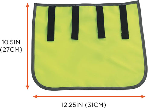 Ergodyne - 29063 GloWear 8006 High Visibility Hard Hat Neck Shade with Reflective Binding- Lime, 1 Count (Pack of 1)...