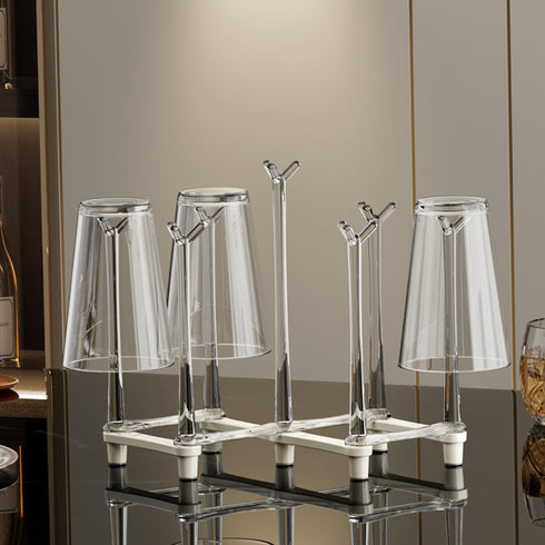 Bottle Drying Rack-Retractable Bottle Drying Rack-Drinking Glass Drainer Stand-Pp Material-Cup Drying Rack-Tumbler Stand for Drying-2 Pack...