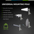 10” Inch Pole Mount Accessory for Outside Antenna(Signal Booster Antenna, Yagi Antenna, Antenna Expansion kit)- with U-Bracket Assembly...