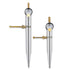 2 PCS Adjustable Lockable Spring Wing Divider Calipers, 6 Inch and 8 Inch Steel Leather Compass Creaser, Drafting Compass Tool for Woodworking, Me...