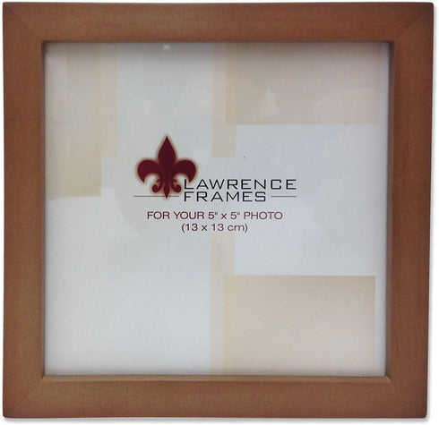 Lawrence Frames 766055 Nutmeg Wood Picture Frame, 5 by 5-Inch, Nutmeg...