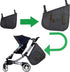 2 Pack Universal Side Sling Stroller Mesh Cargo Net and Organizer, Extra Stroller Storage Space, Non-Slip and Adjustable Straps...